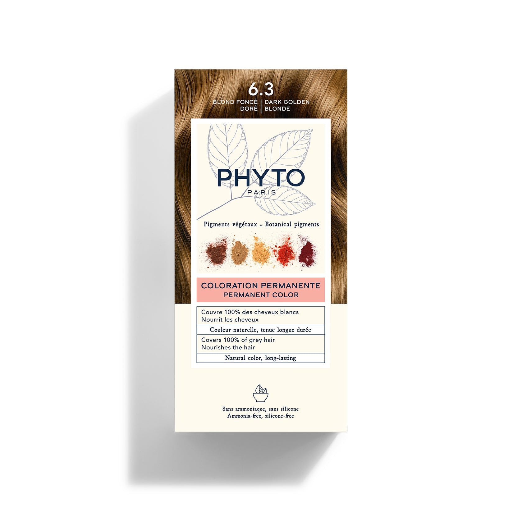 Phytocolor coloração permanente Shade 6.3 Dark Golden Blonde