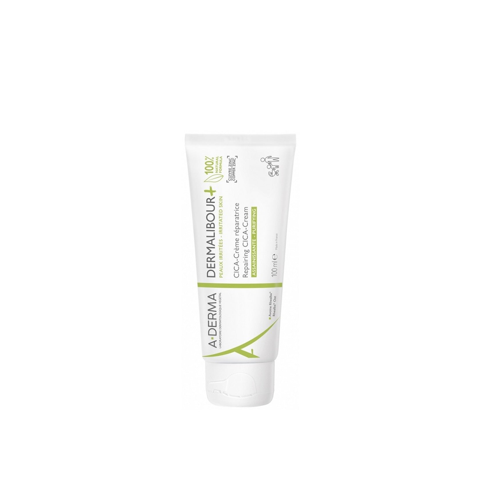 A-Derma Dermalibour+ Purifying Repairing CICA-Creme 100ml (3.38fl oz)