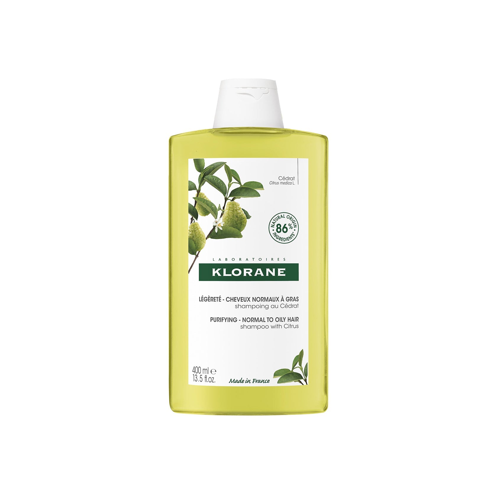 Klorane Purifying Champô with Citrus Pulp 400ml (13.53fl oz)