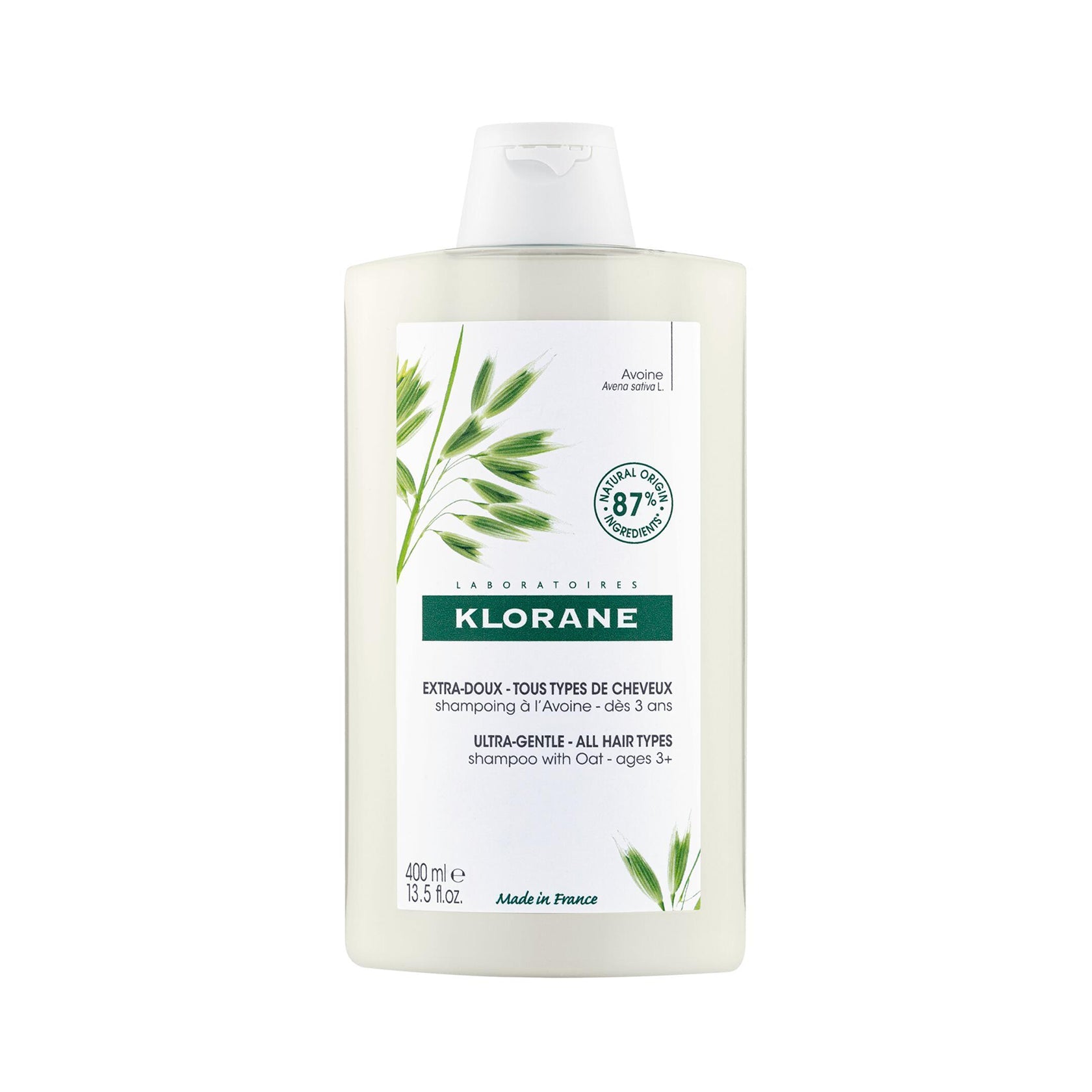 Klorane Ultra-Gentle Champô with Oat Milk 400ml (13.53fl oz)