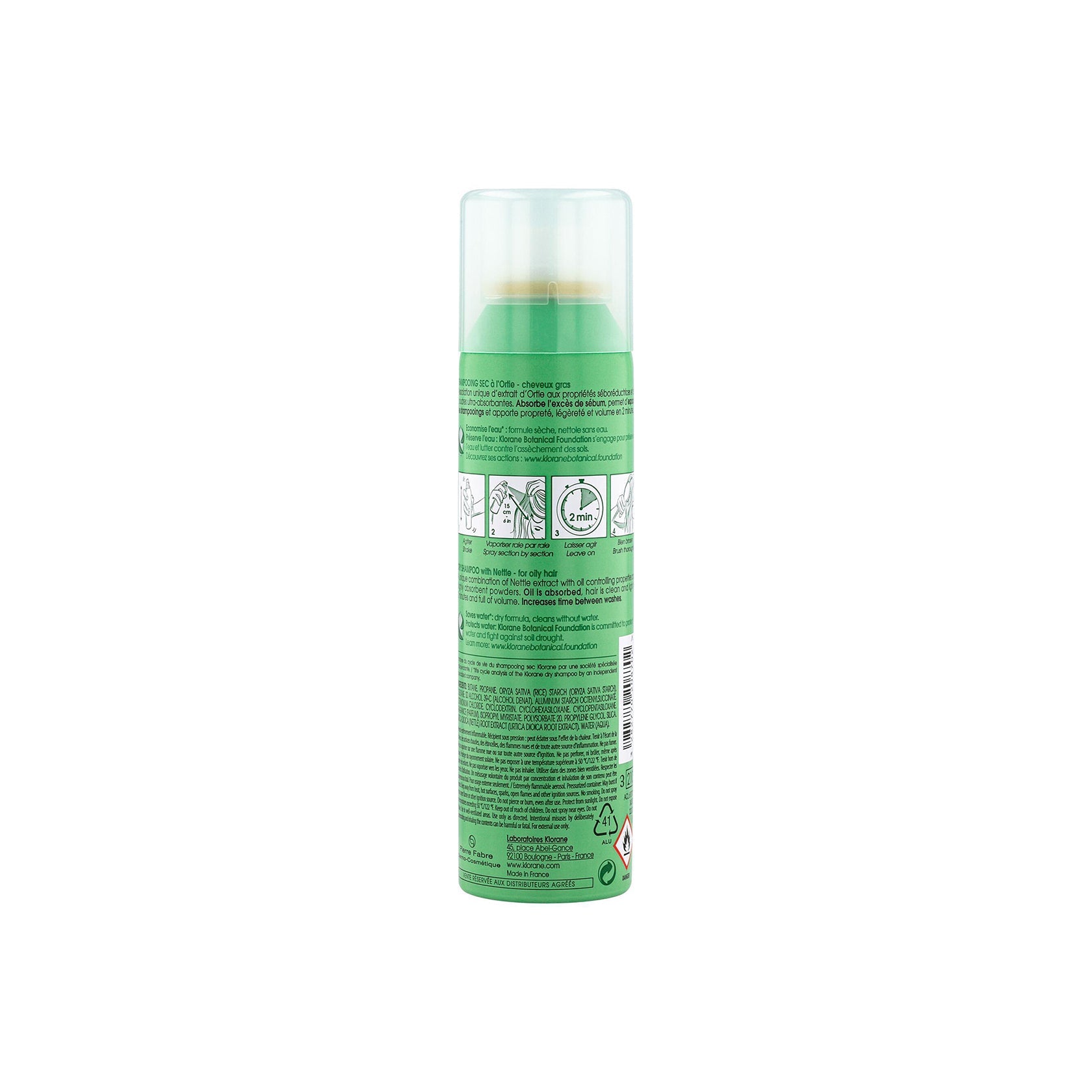 Klorane Nettle champô seco 150ml