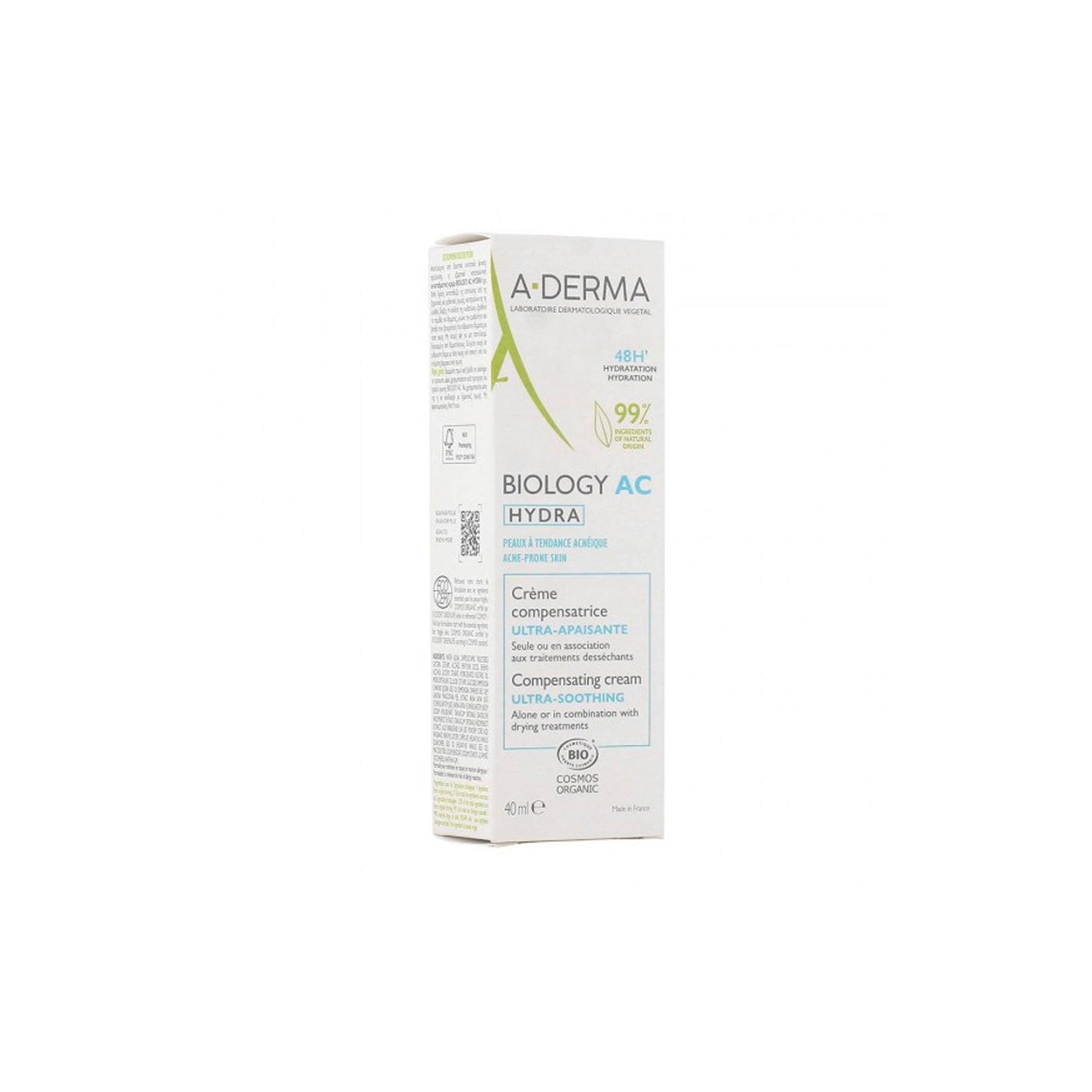 A-Derma Biology AC Hydra Ultra-Soothing Compensating Creme 40ml (1.35 fl oz)