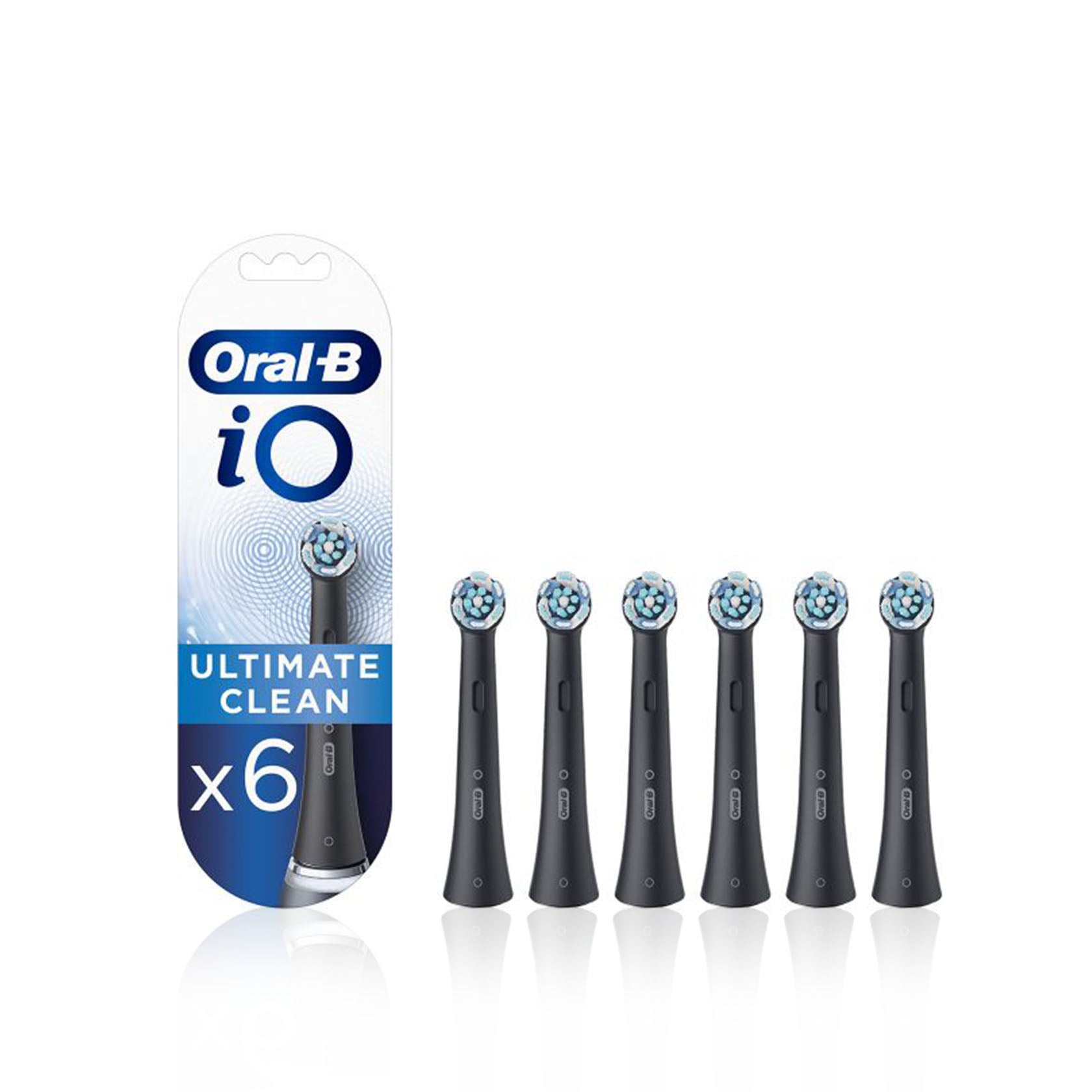 Oral-B Recarga iO Ultimate Clean Black 6 un