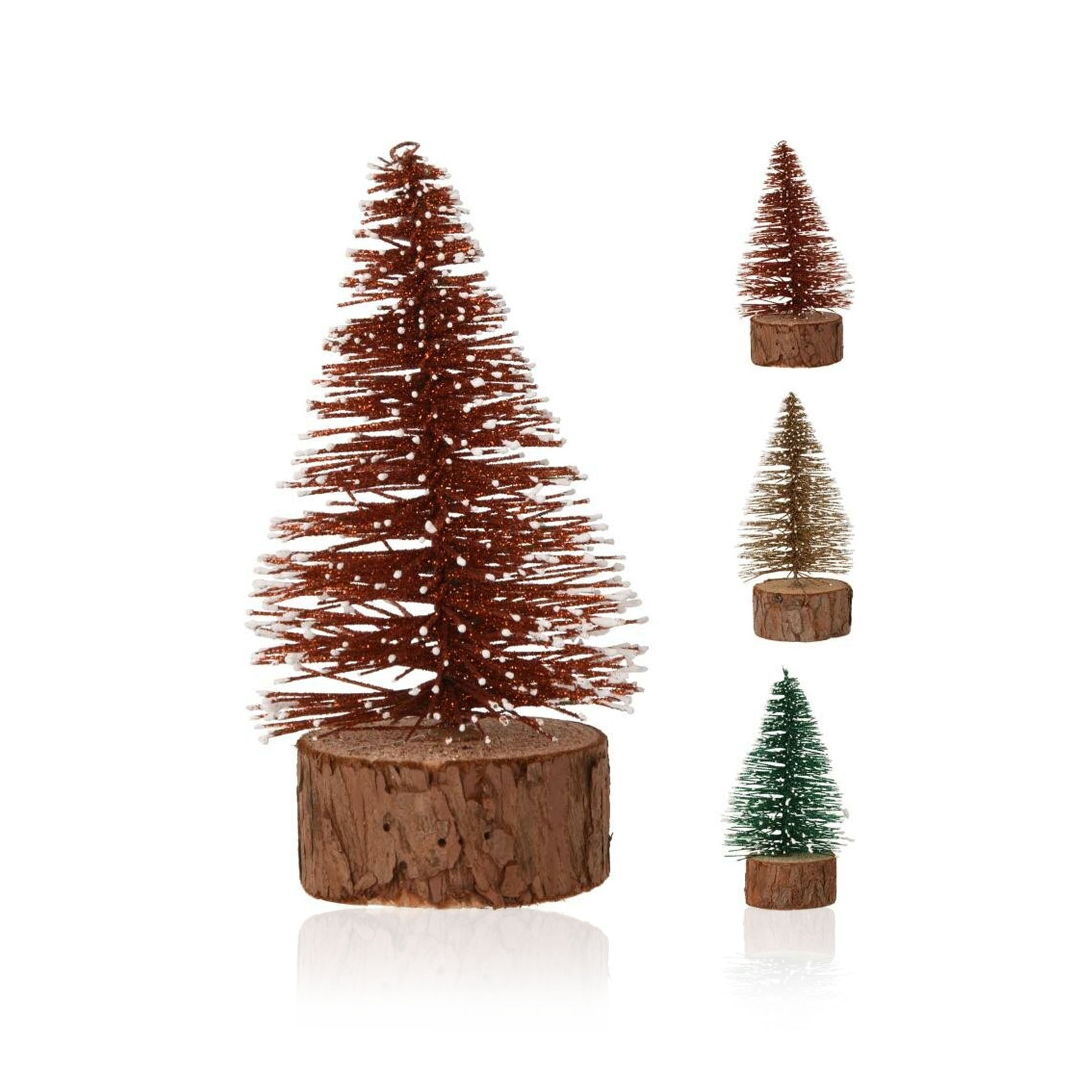 Decoração Mini Árvore de Natal Glitter 14 cm