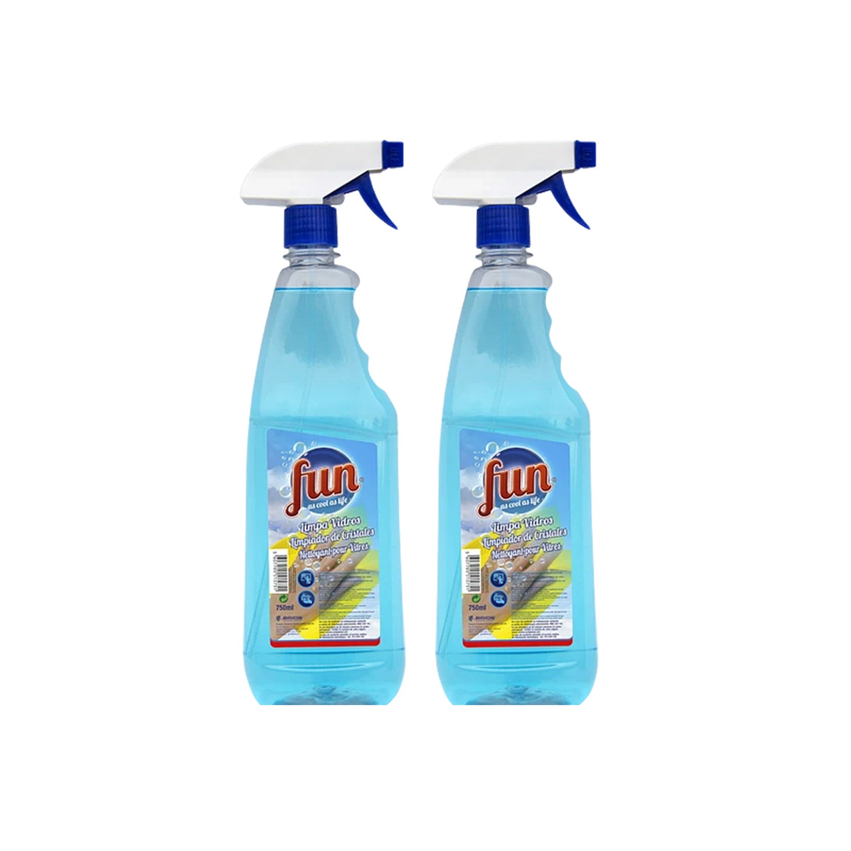 Fun Limpa-Vidros Spray 750 ml - Pack 2 x 750 ml