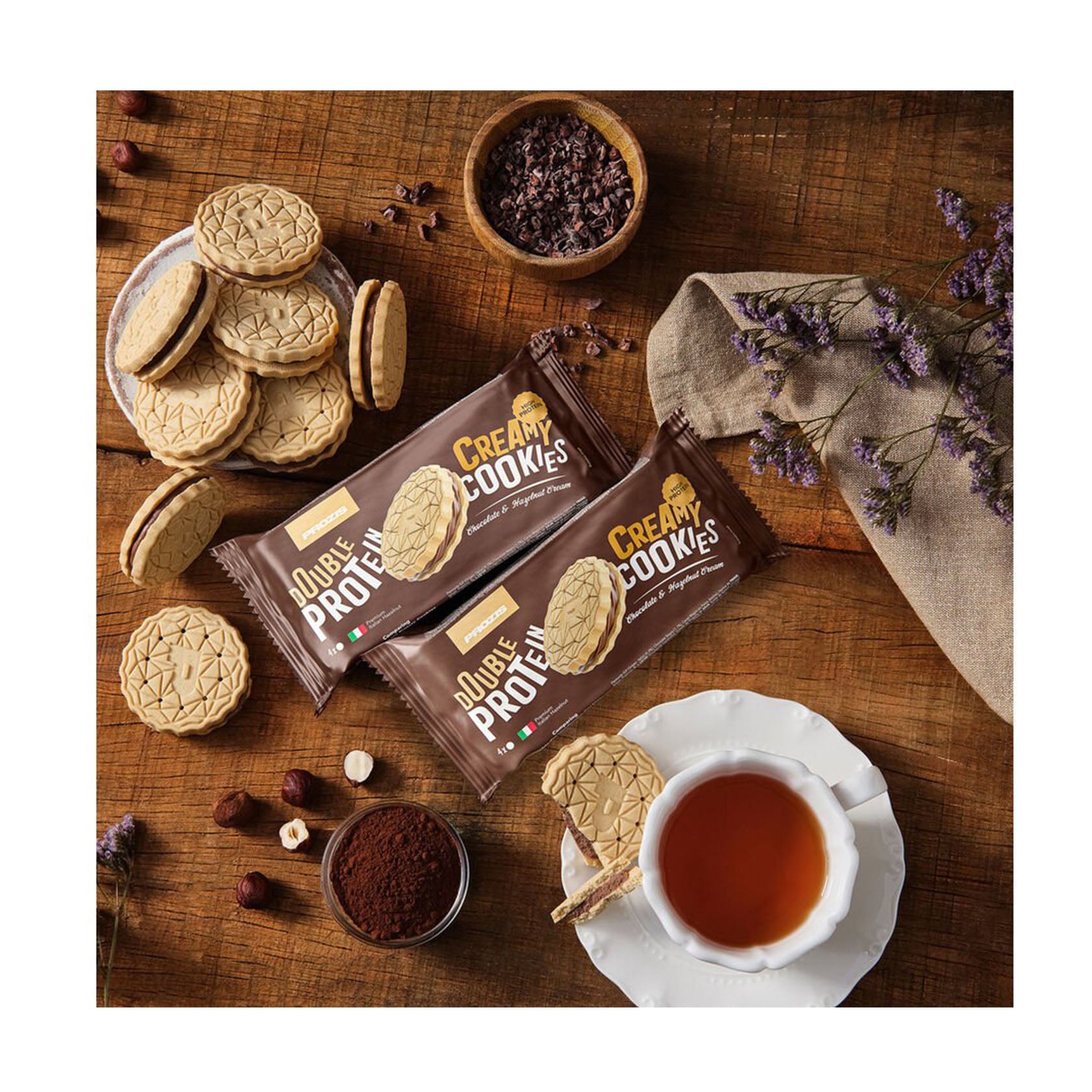 Prozis Bolachas Double Creamy 80 Gr Prozis Bolachas Double Creamy 80 Gr