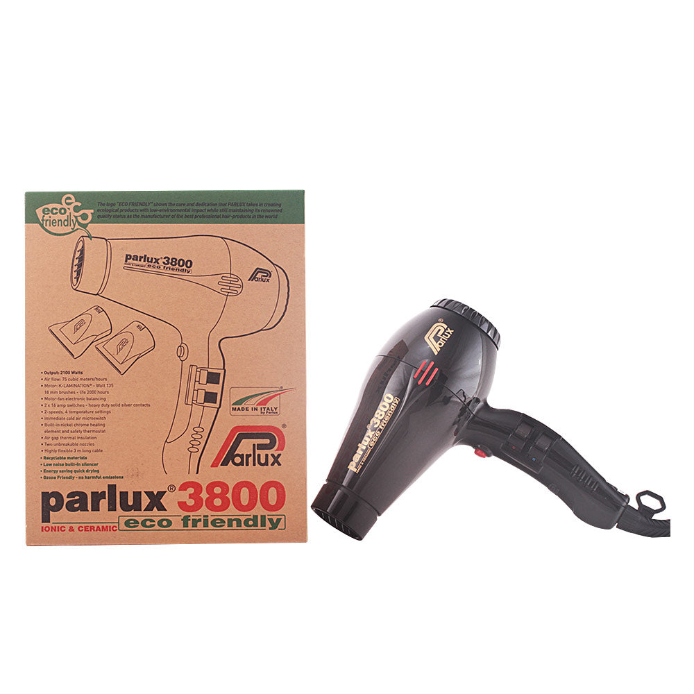 Parlux 3800 Eco Secador De Cabelo - Preto
