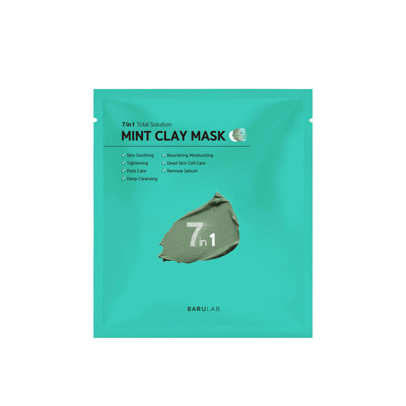 Barulab 7-In-1 Total Solution Mint Clay Máscara 18g