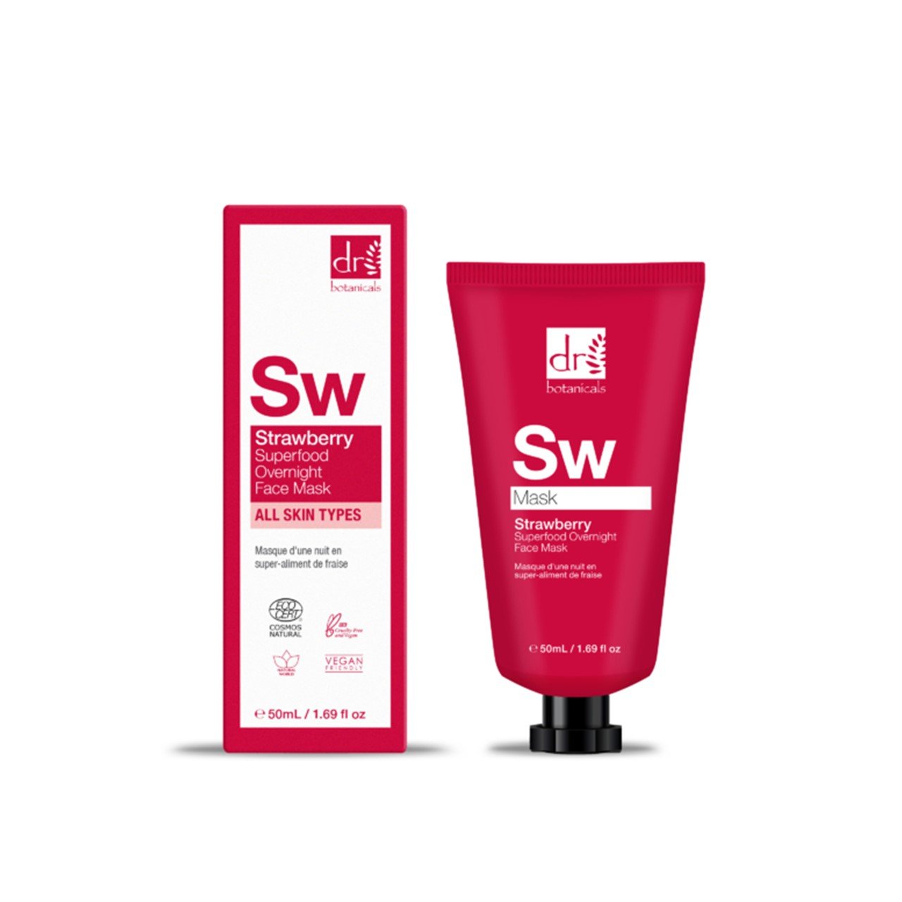 Dr. Botanicals Apothecary Strawberry Overnight Face Máscara 50ml