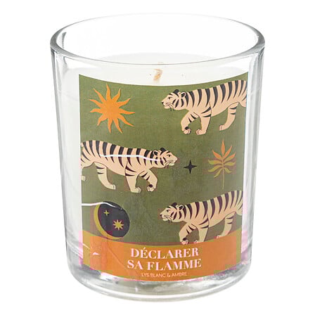 HKH Vela Perfumada Lys Blanc & Ambre Copo Vidro