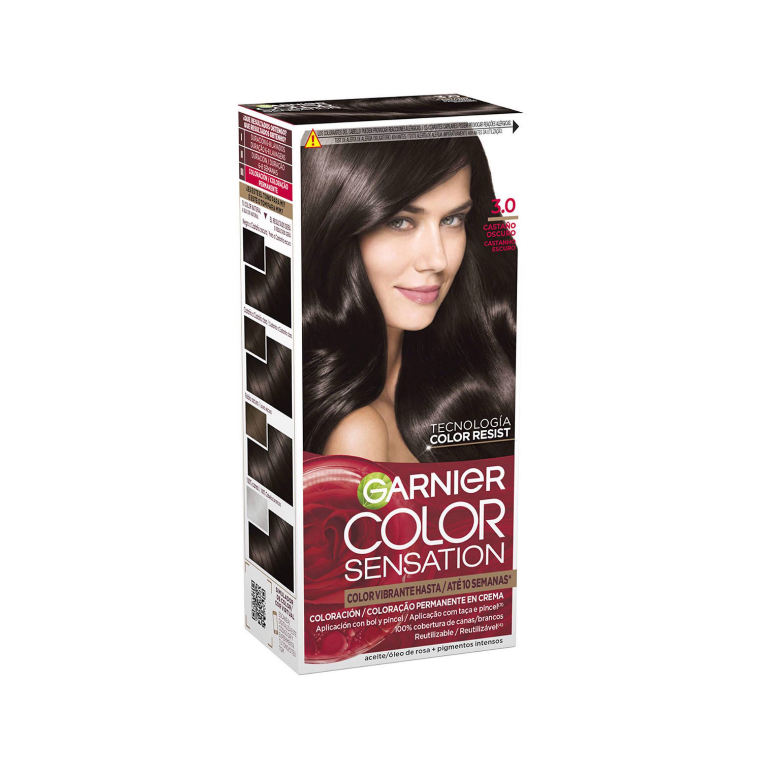 Garnier Color Sensation Coloração Permanente Castanho Escuro 3.0 112 ml