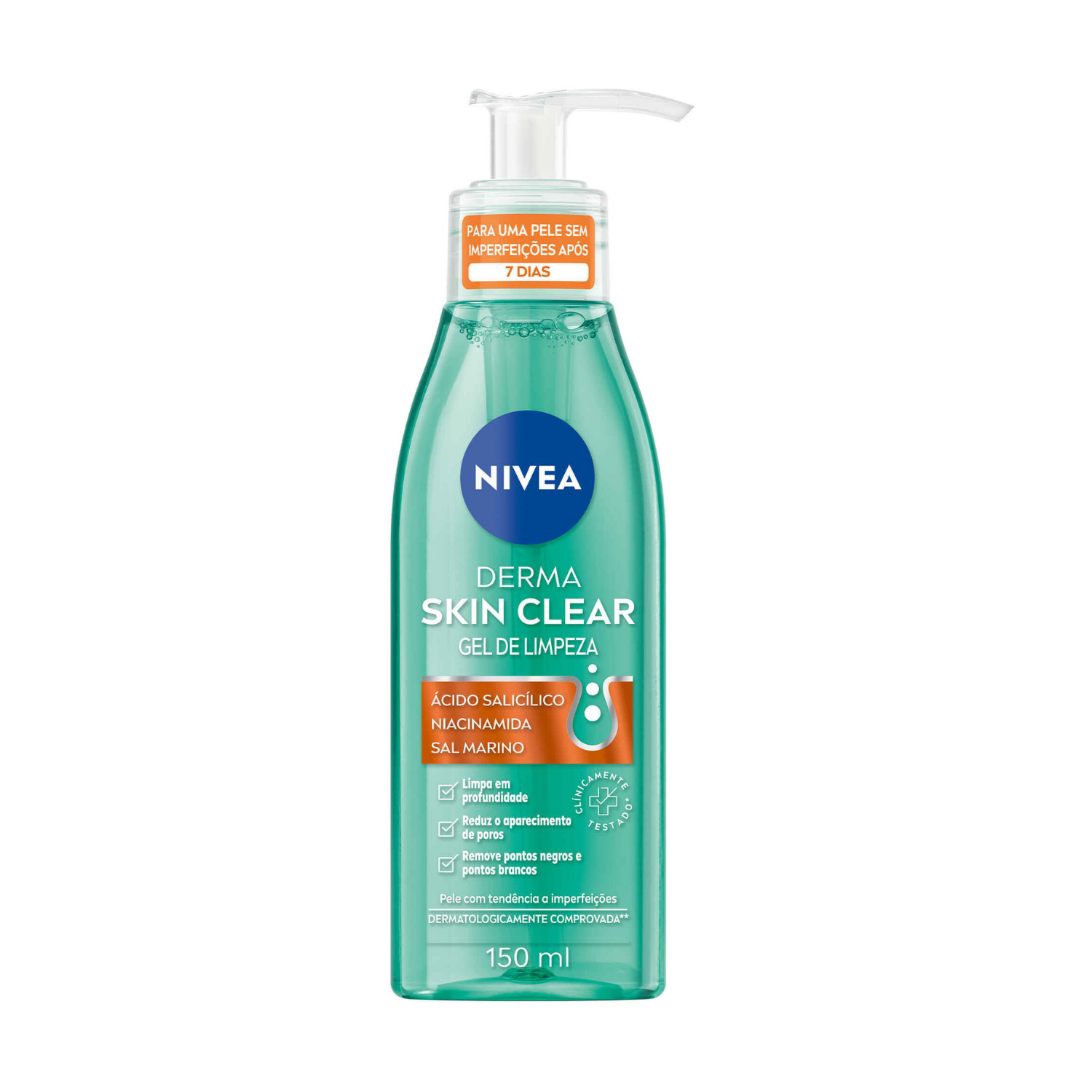 Nivea Derma Skin Clear Gel de Limpeza de Rosto 150 ml