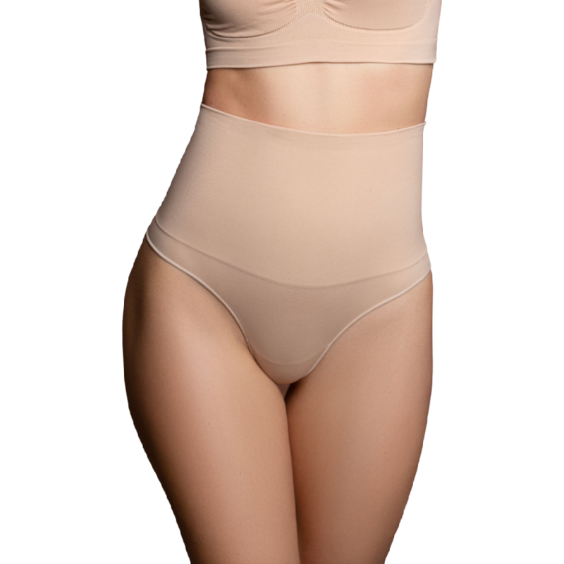 Bye-bra Cinto Sem Emenda Estilo Tanga Beige Tamanho Xxl