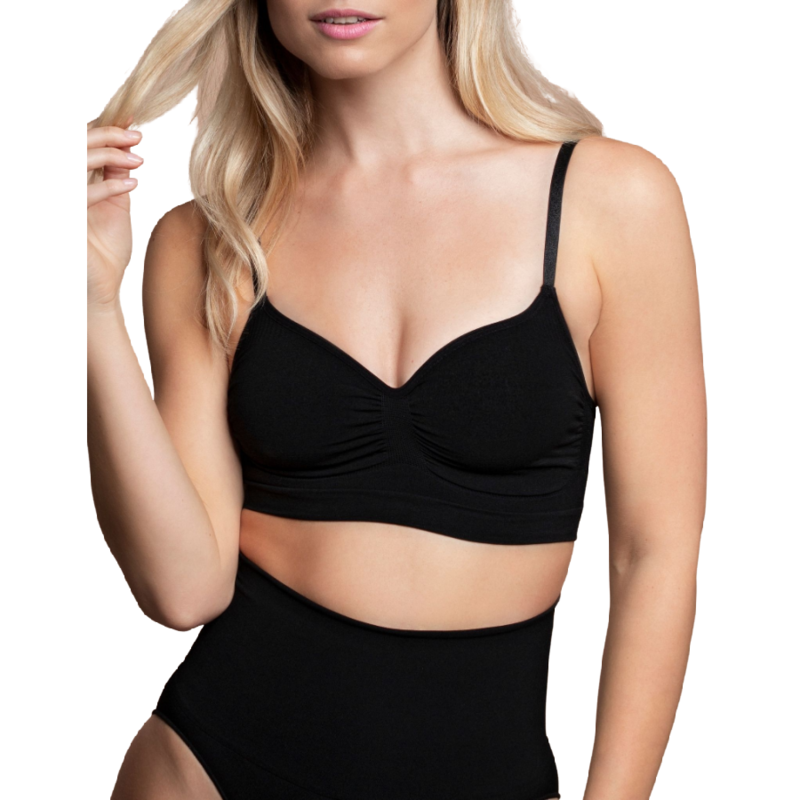 Bye-bra Medium Control Suti Sem Pontos Preto Tamanho Xxl
