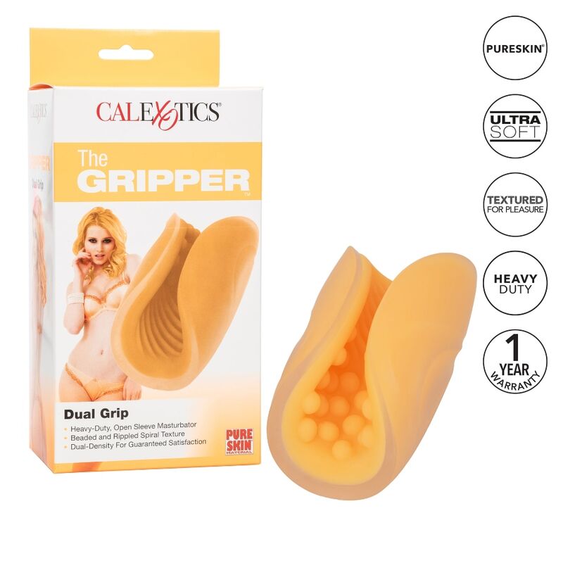 Calexotics Masturbador Beaded Grip Laranja