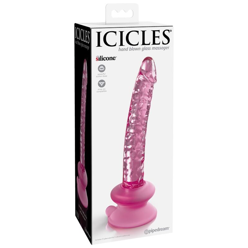 Icicles N. 86 Vibrador de Vidro Com Ventosa
