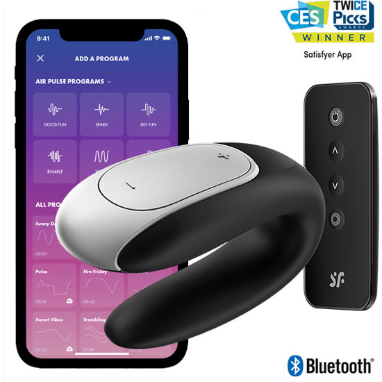 Satisfyer Vibrador Double Fun Partner Preto