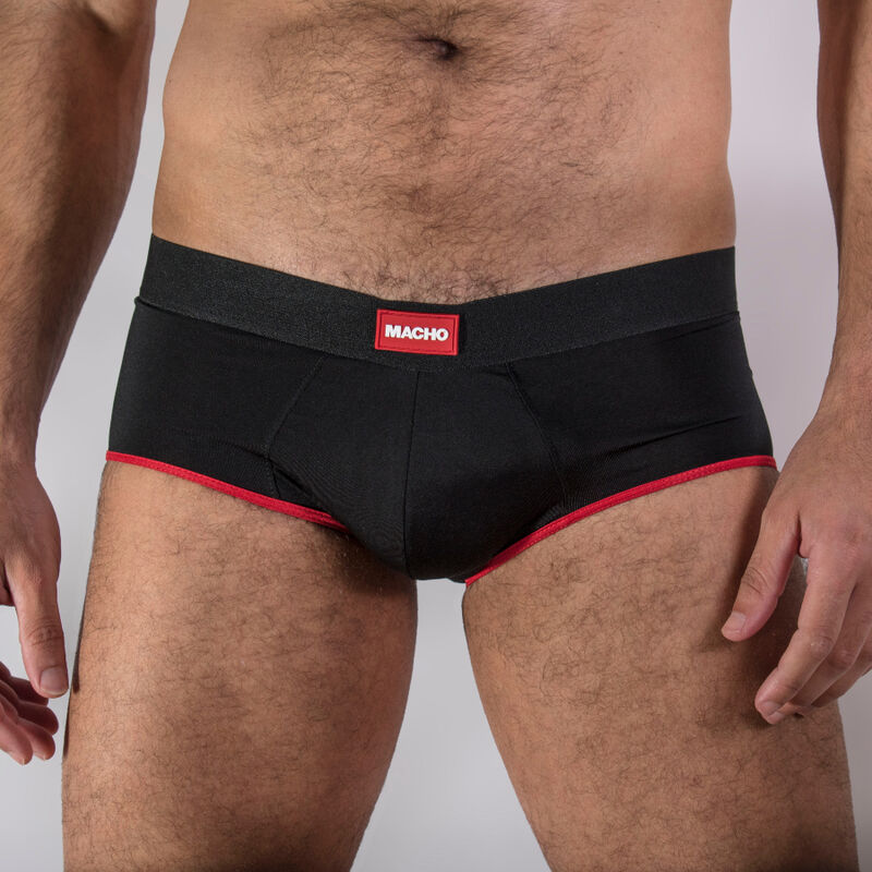 Macho Cueca Ms24r Vermelho Escuro S