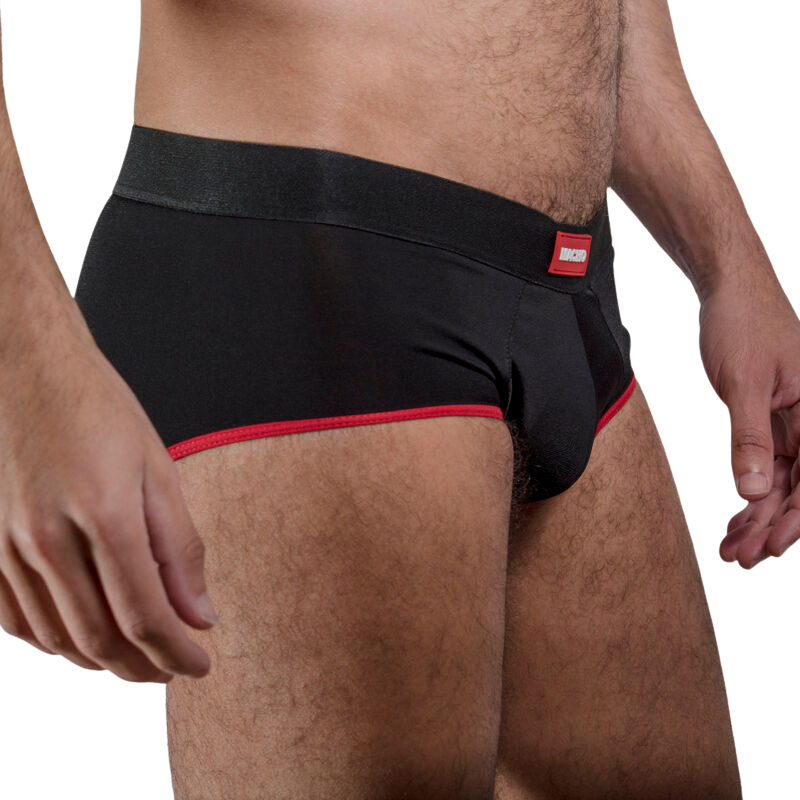 Macho Cueca Cueca Ms24r Vermelho Escuro Xl