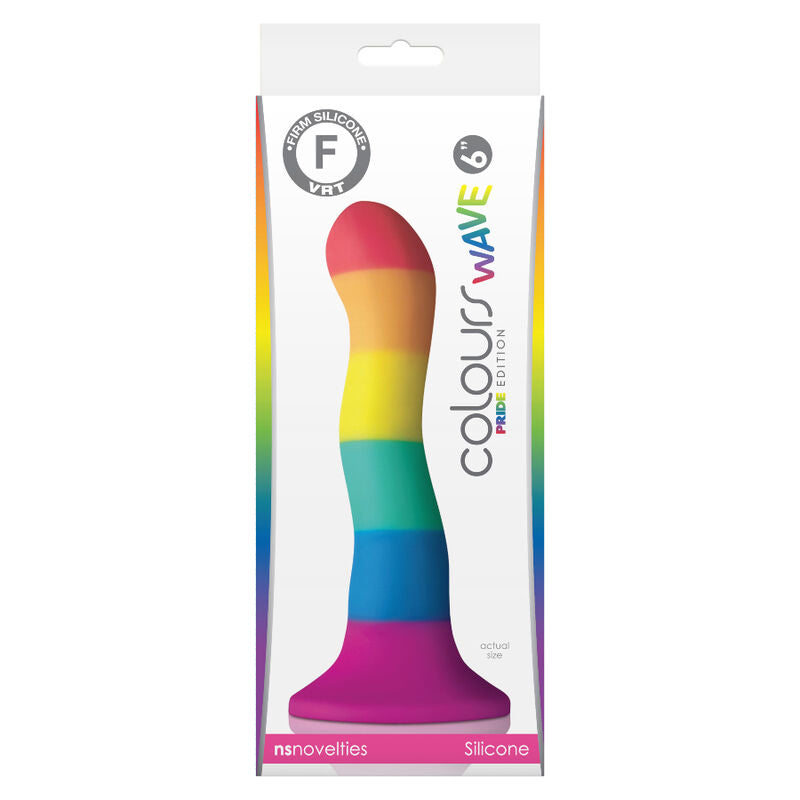 Orgulho Bandeira Lgbt Onda Dildo 17 Cm