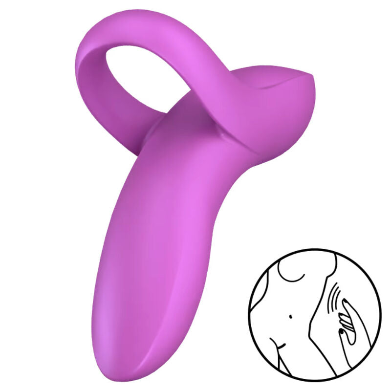 Satisfyer Vibrador de Dedo Bold Lover Rosa