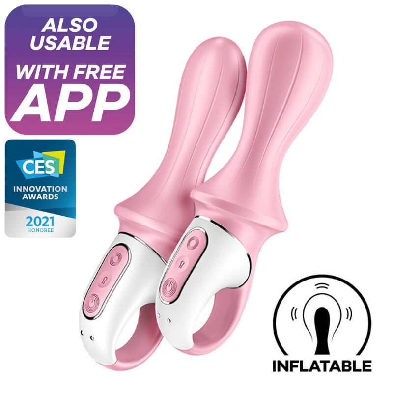 Satisfyer Air Pump Booty 5+ Vibrador Anal Inflvel Rosa