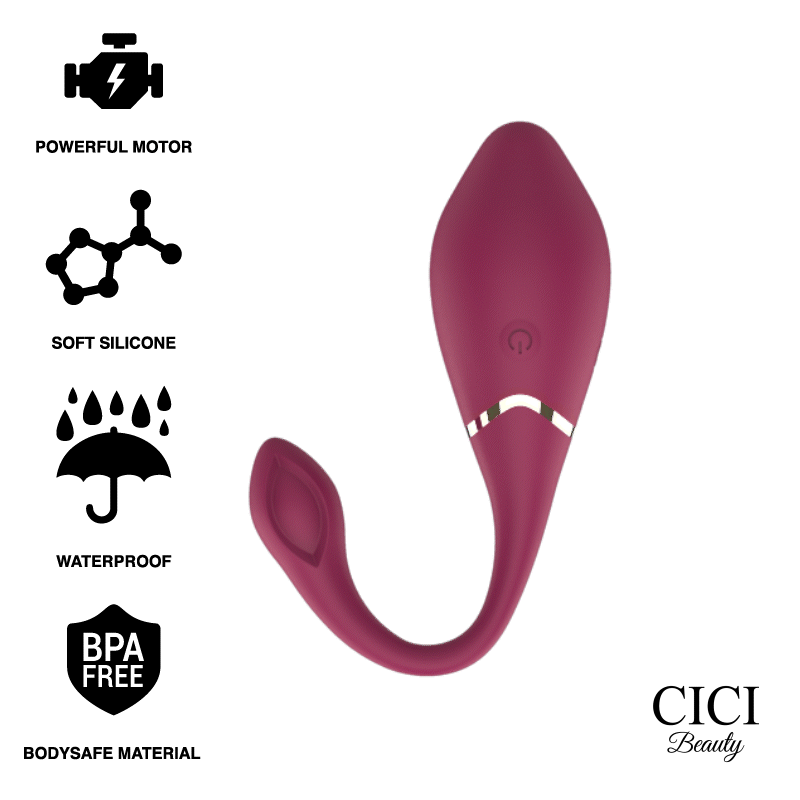 Cici Beauty Controle Remoto Premium Silicone Egg Vibrador