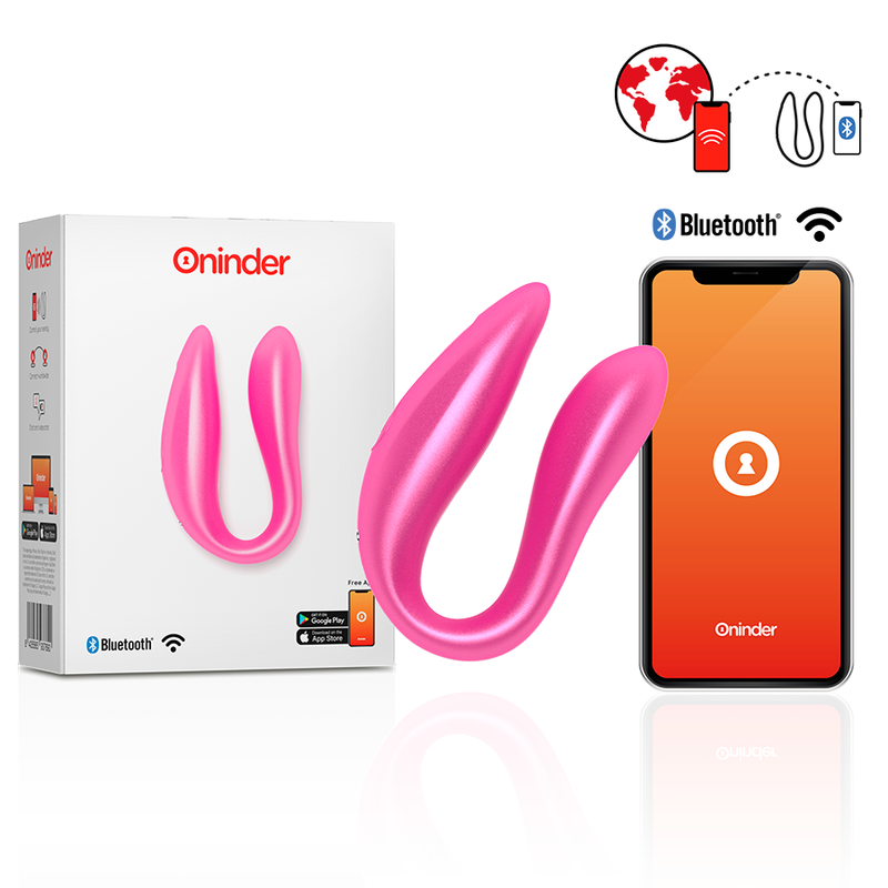 Oninder Lisboa G-spot & Clitoral Stimulator Rosa - Aplicação Gratuita