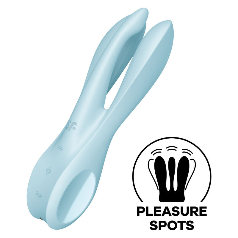 Satisfyer Vibrador Threesome 1 Azul