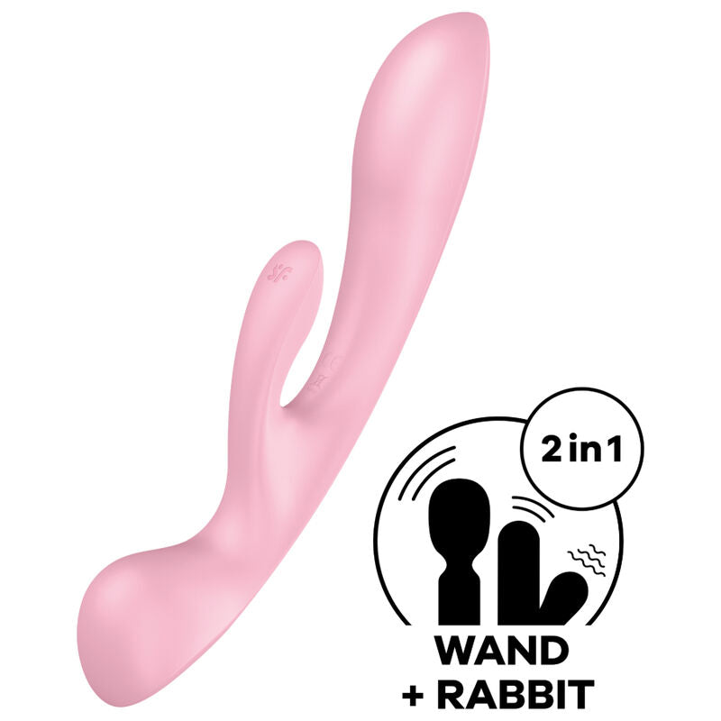 Satisfyer Vibrao Híbrida Triple Oh Rosa