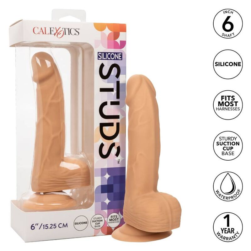 Calexotics Silicone Studs 15.24 Cm Pele