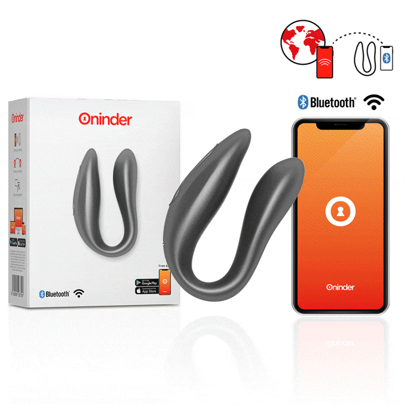 Oninder Lisboa G-spot & Clitoral Stimulator Black - Aplicação Gratuita