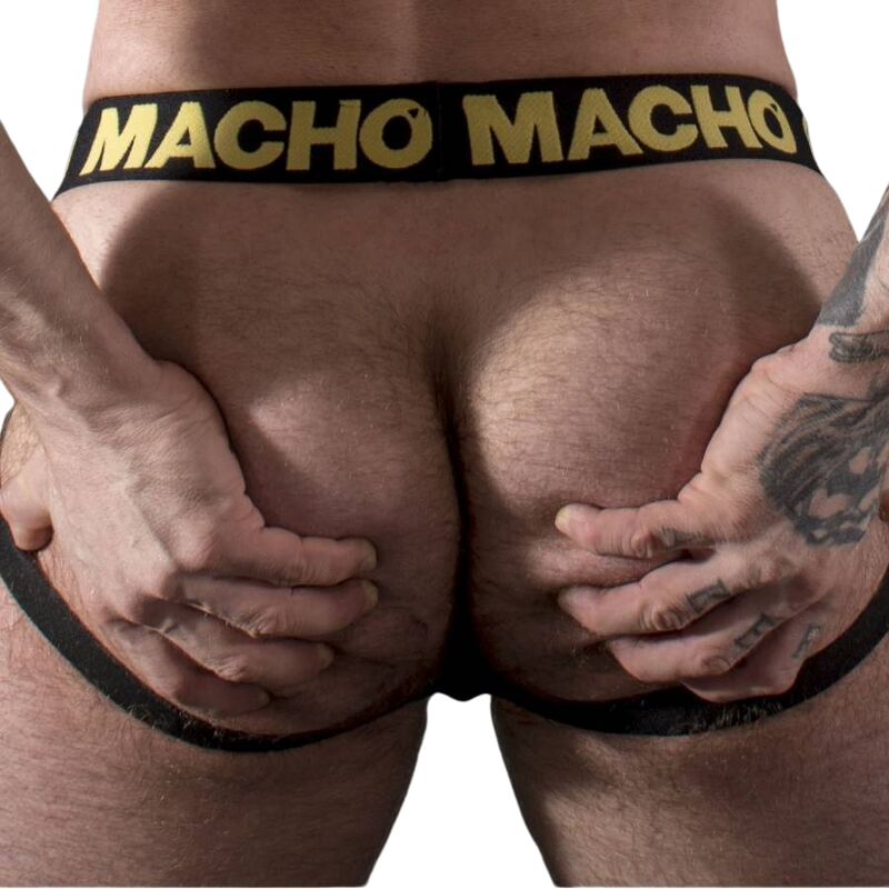 Macho Mx25ac Jock Couro Amarelo S