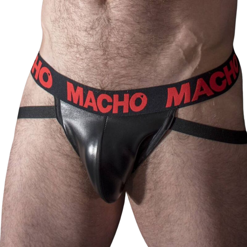 Macho Mx25rc Jock Couro Vermelho M