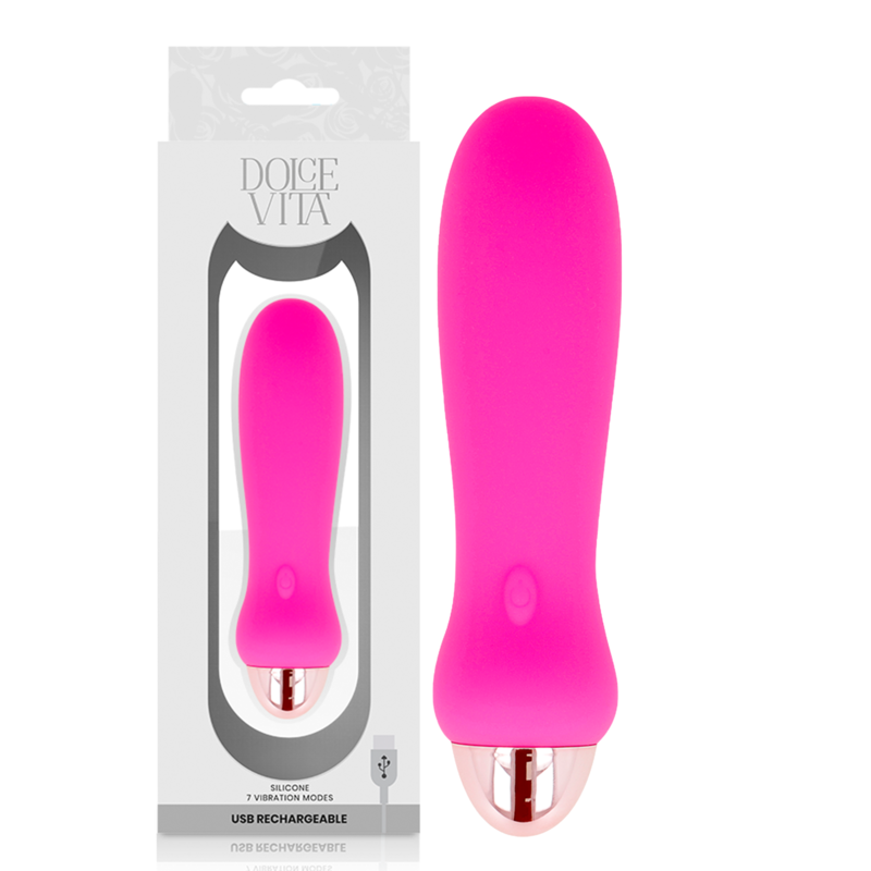 Dolce Vita Vibrador Recarregável Cinco Pink 7 Velocidades