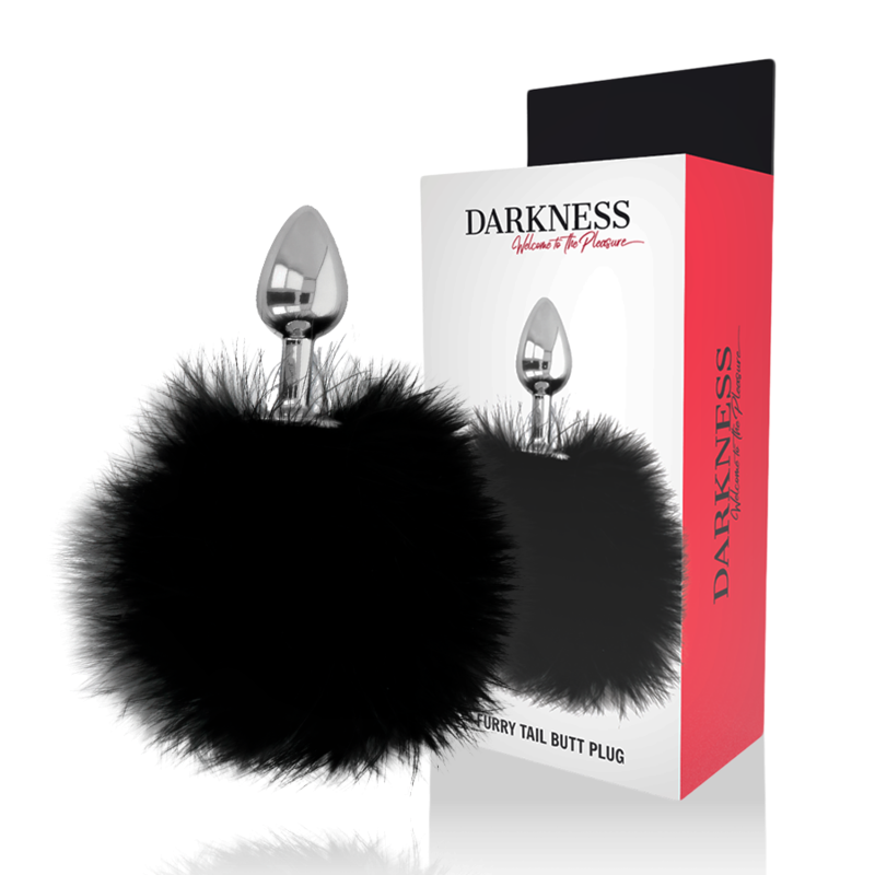 Darkness -Plug Anal Extra Com Cauda Preta 7 cm