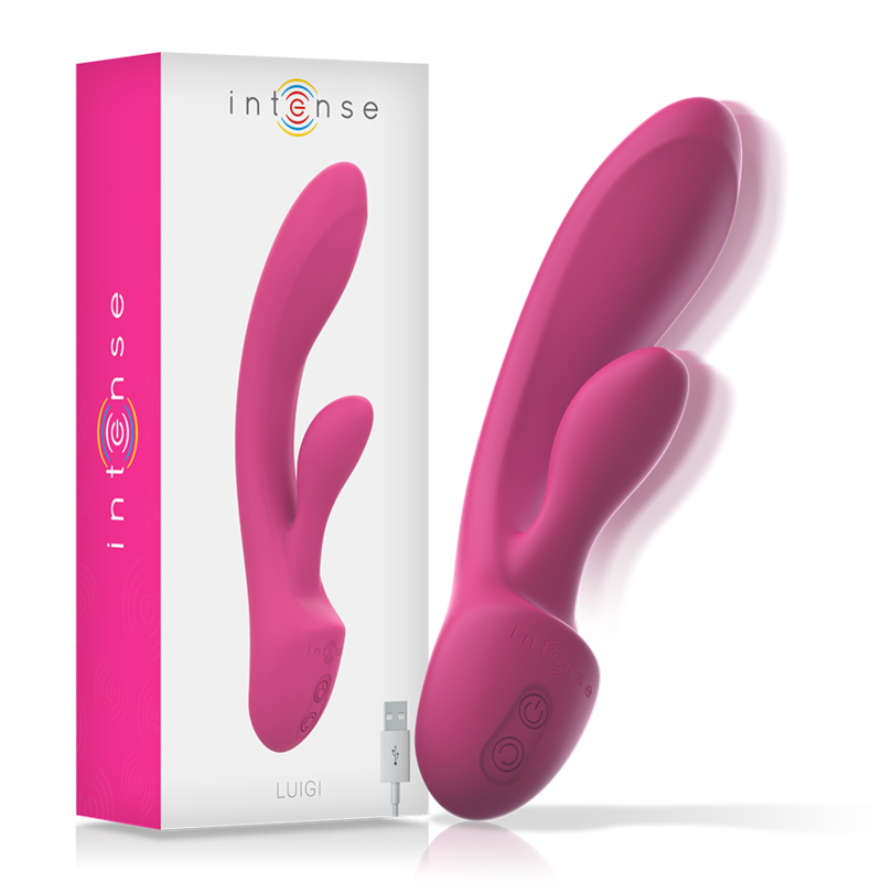 Intense Vibrador Luigi Coelho Rosa Silicone Líquido
