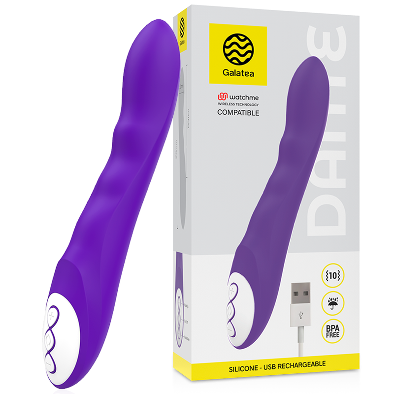 Galatea Vibrador Dante Lilac Compatível Com A Tecnologia Watchme Wireless