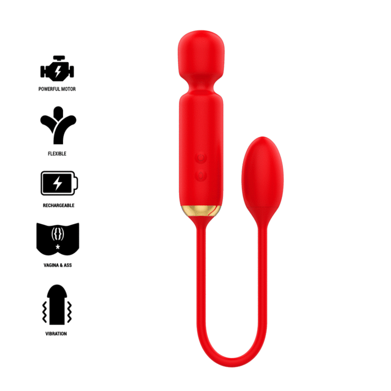 Mia Toscana Varinha Do Prazer Duplo + Ovo Vibrante