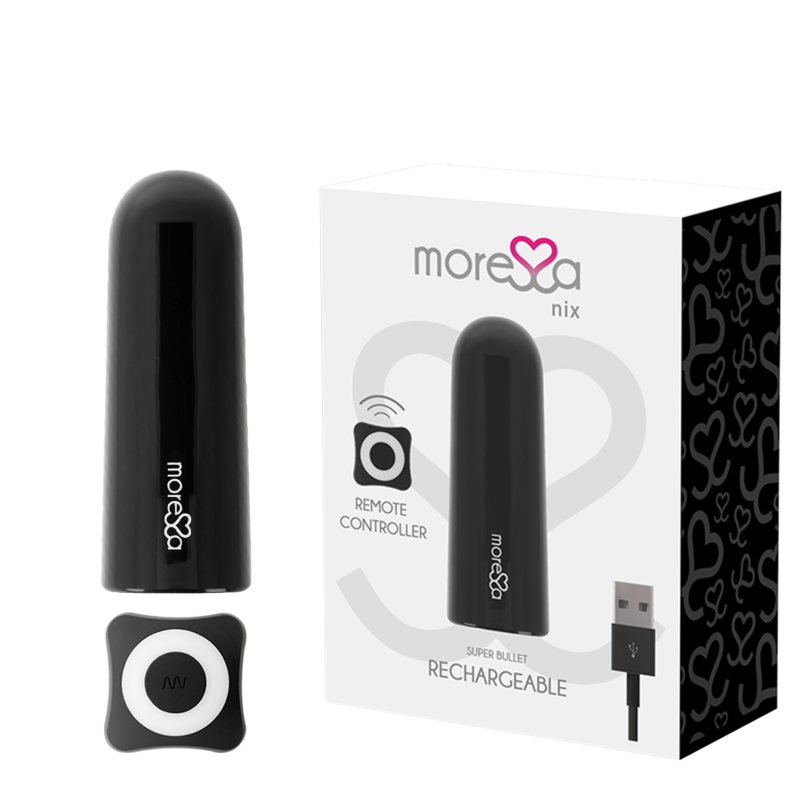 Moressa Nix Vibrador Controle Remoto Preto