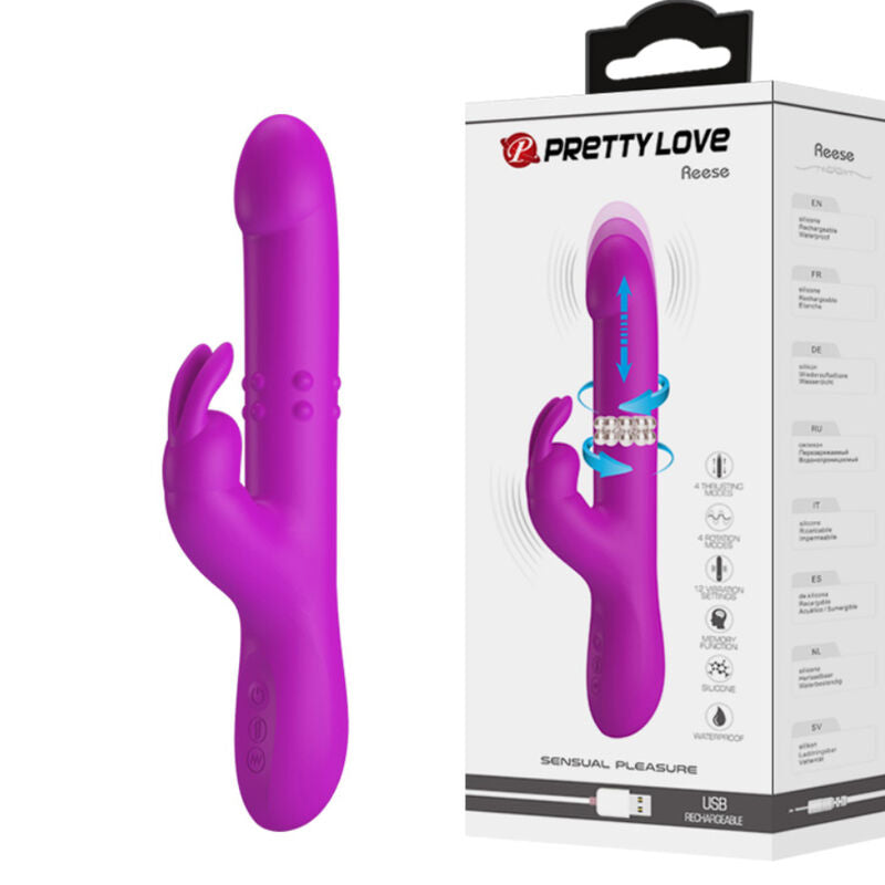 Pretty Love Vibrador Reese Com Rotao Roxa