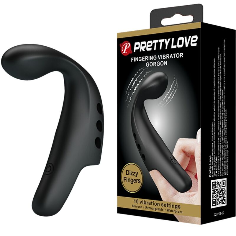 Pretty Love Dedal Vibrador Gorgona Preto