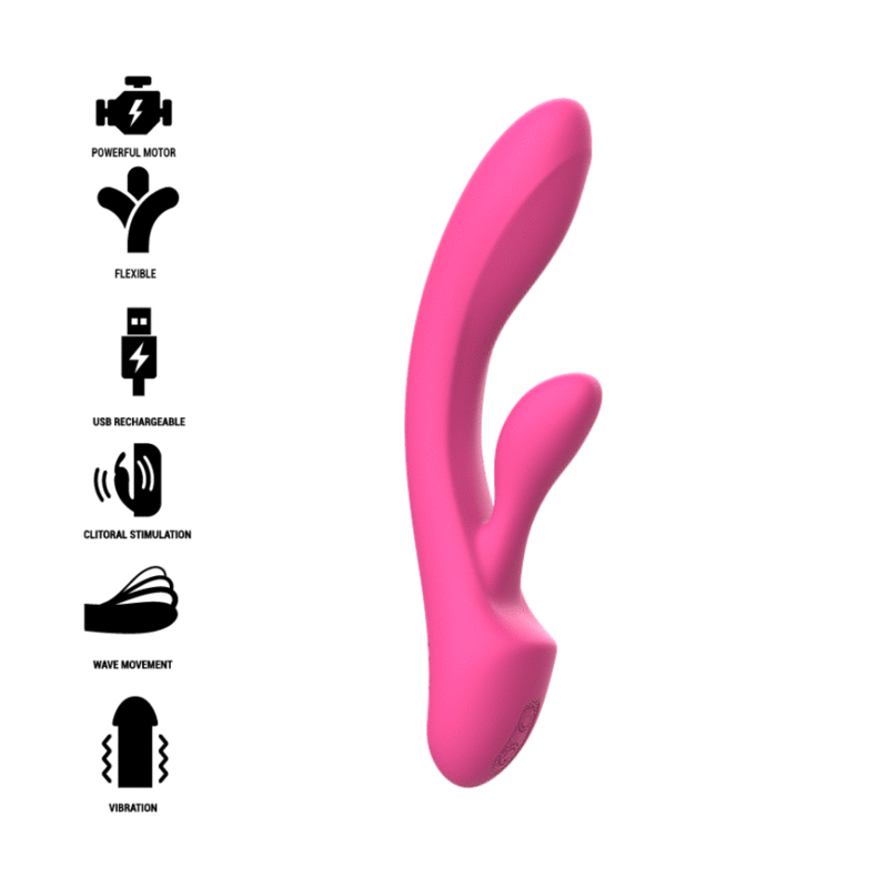 Intense Vibrador Luigi Coelho Rosa Silicone Líquido