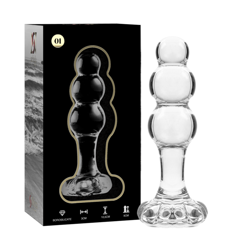 Nebula Series By Ibiza - Modelo 1Plug Vidro Borosilicado Transparente 10.5 cm -O- 3 cm