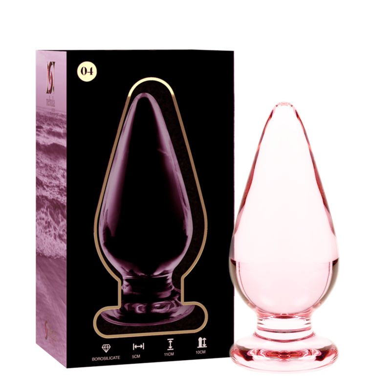 Nebula Series By Ibiza - Modelo 4 AnalPlug Vidro Borosilicado Rosa 11 cm -O- 5 cm