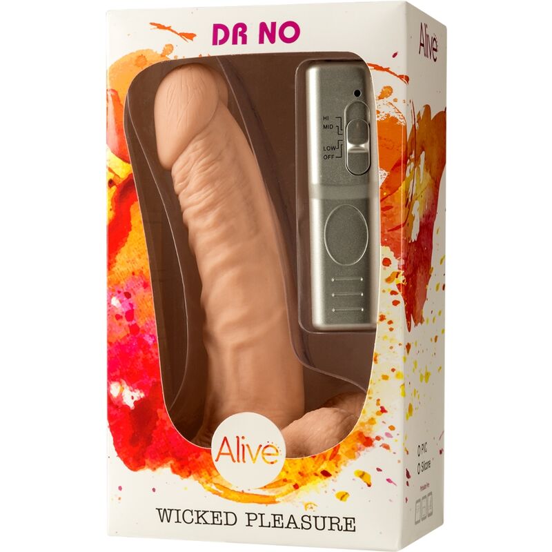 Alive  Dr. Vibrador de Pênis Sem Realístico 18 Cm
