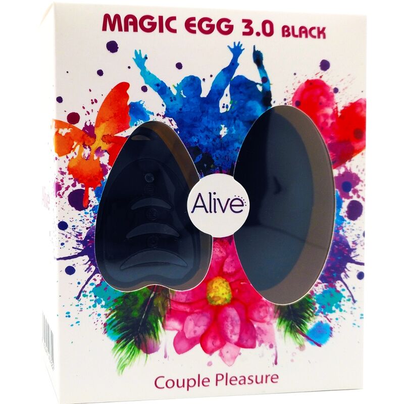 Alive Magic Egg 3.0 Vibrando Ovo Controle Remoto Preto