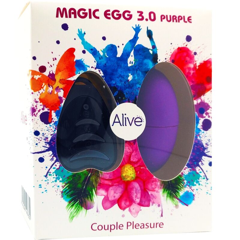 Alive Magic Egg 3.0 Ovo Vibratório Controle Remoto Violeta
