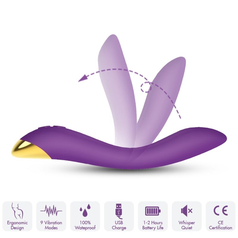 Armony Flamingo Vibrador Multiposição Roxo