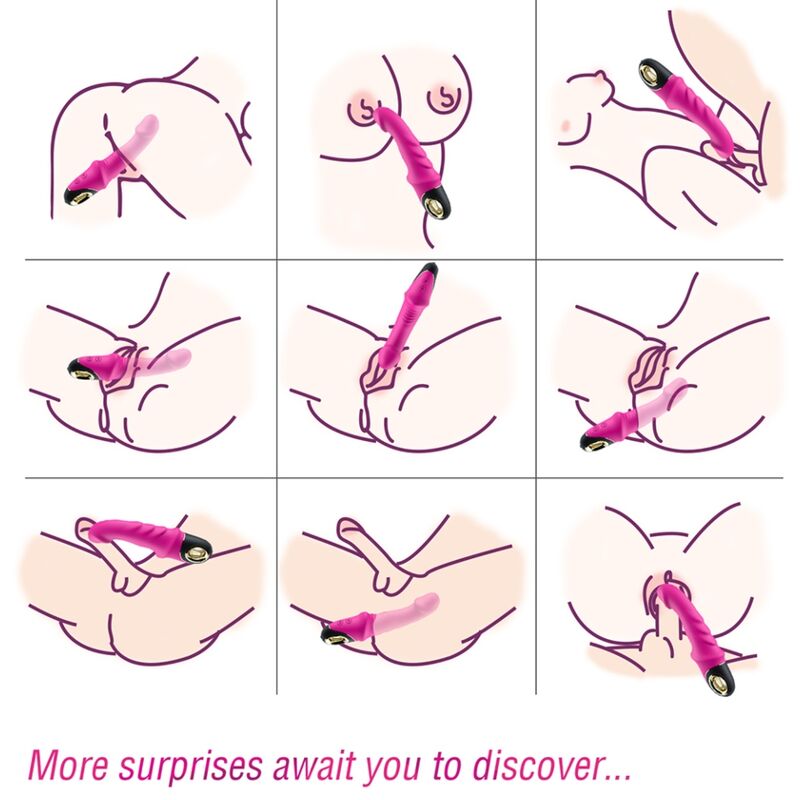 Armony Joyblade Dildo Vibrador Rotador Fúcsia